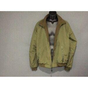 Vintage VF Imagewear Jacket Mens LT Green Reversible Fleece Bomber Hooded USA